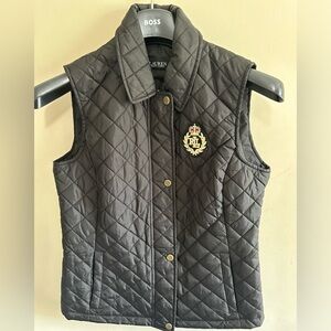 Ralph Lauren brand new size S. Crest-Patch Diamond-Quilted Vest color olive